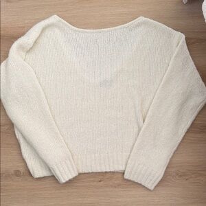 White Fox Oversized Knit Sweater